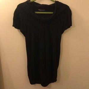 Black scrunch top